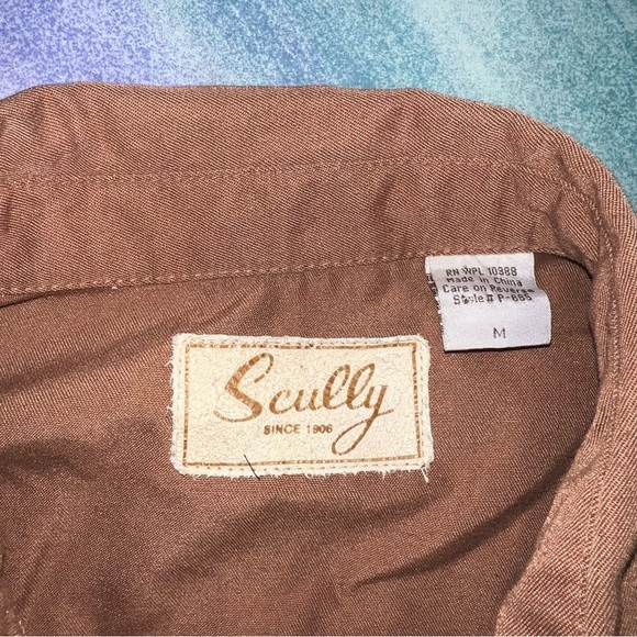 Scully Western Shirt Men’s size M Bootstitch Embroidery - Picture 4 of 6